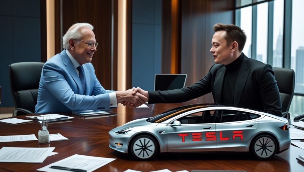 Warren Buffett Buys Tesla for $1 Trillion Shocking Deal with Elon Musk!
